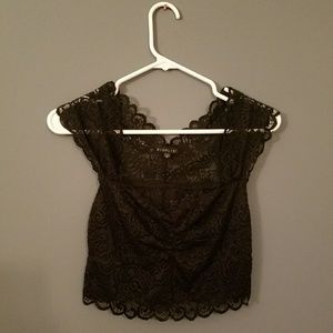 Black Lace Croptop